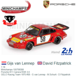 1:18 | Minichamps 155756358 | Porsche 911 Carrera RSR 3.0 | GELO Racing Team 1975 #58 - G.van Lennep - M.Schurti - D.Fitzpatrick 1:18 | Minichamps 155756358 | Porsche 911 Carrera RSR 3.0 | GELO Racing Team 1975 #58 - G.van Lennep - M.Schurti - D.Fitzpatrick
