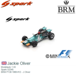 Modelauto 1:43 | Spark S2345 | BRM P139 1969 #12 - J.Oliver Modelauto 1:43 | Spark S2345 | BRM P139 1969 #12 - J.Oliver