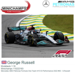 Modelauto 1:18 | Minichamps 110222163 | Mercedes AMG Petronas Formula One Team W13 E-Performance 2022 #63 - G.Russell Modelauto 1:18 | Minichamps 110222163 | Mercedes AMG Petronas Formula One Team W13 E-Performance 2022 #63 - G.Russell