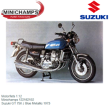 Motorfiets 1:12 | Minichamps 122162102 | Suzuki GT 750 J Blue Metallic 1973 Motorfiets 1:12 | Minichamps 122162102 | Suzuki GT 750 J Blue Metallic 1973