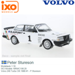 Modelauto 1:18 | IXO-Models 18RMC106.20 | Volvo 240 Turbo OK 1986 #1 - P.Stureson Modelauto 1:18 | IXO-Models 18RMC106.20 | Volvo 240 Turbo OK 1986 #1 - P.Stureson