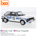 Modelauto 1:24 | IXO-Models IXO24RAL023A | Talbot Sunbeam Lotus 1981 #16 - J.Todt - G.Frequelin Modelauto 1:24 | IXO-Models IXO24RAL023A | Talbot Sunbeam Lotus 1981 #16 - J.Todt - G.Frequelin