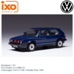 Modelauto 1:43 | IXO-Models CLC499N.22 | Volkswagen Golf GTi Mk.II Metallic Blue 1984 Modelauto 1:43 | IXO-Models CLC499N.22 | Volkswagen Golf GTi Mk.II Metallic Blue 1984