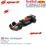 Modelauto 1:43 | Spark S8569 | Red Bull Racing RB19 RBPT 2023 #1 - M.Verstappen Modelauto 1:43 | Spark S8569 | Red Bull Racing RB19 RBPT 2023 #1 - M.Verstappen