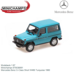 Modelauto 1:87 | Minichamps 870038061 | Mercedes Benz G-Class Short W460 Turquoise 1980 Modelauto 1:87 | Minichamps 870038061 | Mercedes Benz G-Class Short W460 Turquoise 1980