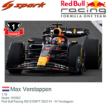 1:18 | Spark 18S902 | Red Bull Racing RB19 RBPT 2023 #1 - M.Verstappen 1:18 | Spark 18S902 | Red Bull Racing RB19 RBPT 2023 #1 - M.Verstappen