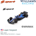 1:18 | Spark 18S951 | Williams Racing FW45 2023 #2 - L.Sargeant 1:18 | Spark 18S951 | Williams Racing FW45 2023 #2 - L.Sargeant