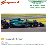 1:18 | Spark 18S954 | Aston Martin Aramco Cognizant Formula One Team AMR23 2023 #14 - F.Alonso 1:18 | Spark 18S954 | Aston Martin Aramco Cognizant Formula One Team AMR23 2023 #14 - F.Alonso