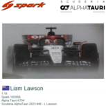 1:18 | Spark 18S958 | Alpha Tauri AT04 | Scuderia AlphaTauri 2023 #40 - L.Lawson 1:18 | Spark 18S958 | Alpha Tauri AT04 | Scuderia AlphaTauri 2023 #40 - L.Lawson