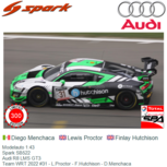 Modelauto 1:43 | Spark SB522 | Audi R8 LMS GT3 | Team WRT 2022 #31 - L.Proctor - F.Hutchison - D.Menchaca Modelauto 1:43 | Spark SB522 | Audi R8 LMS GT3 | Team WRT 2022 #31 - L.Proctor - F.Hutchison - D.Menchaca