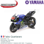 Motorfiets 1:12 | Minichamps 122213020 | Yamaha YZR M1 | MONSTER ENERGY YAMAHA 2021 #20 - F.Quartararo Motorfiets 1:12 | Minichamps 122213020 | Yamaha YZR M1 | MONSTER ENERGY YAMAHA 2021 #20 - F.Quartararo