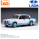 Modelauto 1:18 | IXO-Models 18CMC144.22 | Lada 2105 VFTS White and Blue 1983 Modelauto 1:18 | IXO-Models 18CMC144.22 | Lada 2105 VFTS White and Blue 1983