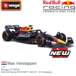1:18 | Bburago 18-18003V | Red Bull Racing RB19 RBPT 2023 #1 - M.Verstappen 1:18 | Bburago 18-18003V | Red Bull Racing RB19 RBPT 2023 #1 - M.Verstappen