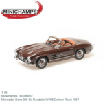 1:18 | Minichamps 180039037 | Mercedes Benz 300 SL Roadster W198 Donker Rood 1957 1:18 | Minichamps 180039037 | Mercedes Benz 300 SL Roadster W198 Donker Rood 1957