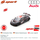 Modelauto 1:43 | Spark SB512 | Audi Sport Team Sainteloc Racing R8 LMS GT3 2022 #25 - L.Legeret - C.Mies - P.Niederhauser Modelauto 1:43 | Spark SB512 | Audi Sport Team Sainteloc Racing R8 LMS GT3 2022 #25 - L.Legeret - C.Mies - P.Niederhauser