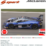 Modelauto 1:43 | Spark SB528 | McLaren 720S GT3 | Garage 59 2022 #159 - E.Simioni - N.Kjaergaard - J.Baldwin - M.Maldonado Modelauto 1:43 | Spark SB528 | McLaren 720S GT3 | Garage 59 2022 #159 - E.Simioni - N.Kjaergaard - J.Baldwin - M.Maldonado