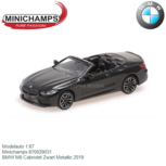 Modelauto 1:87 | Minichamps 870029031 | BMW M8 Cabriolet Zwart Metallic 2019 Modelauto 1:87 | Minichamps 870029031 | BMW M8 Cabriolet Zwart Metallic 2019