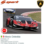 Modelauto 1:43 | Spark SG873 | Lamborghini Huracan GT3 EVO | GTE Grasser Racing 2022 #6 - A.Deledda Modelauto 1:43 | Spark SG873 | Lamborghini Huracan GT3 EVO | GTE Grasser Racing 2022 #6 - A.Deledda