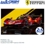 Modelauto 1:43 | Looksmart LSRC159 | Scuderia Ferrari 499P Hypercar 2022 #50 Modelauto 1:43 | Looksmart LSRC159 | Scuderia Ferrari 499P Hypercar 2022 #50