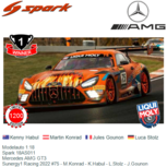 Modelauto 1:18 | Spark 18AS011 | Mercedes AMG GT3 | Sunergy1 Racing 2022 #75 - M.Konrad - K.Habul - L.Stolz - J.Gounon Modelauto 1:18 | Spark 18AS011 | Mercedes AMG GT3 | Sunergy1 Racing 2022 #75 - M.Konrad - K.Habul - L.Stolz - J.Gounon