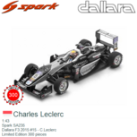 1:43 | Spark SA235 | Dallara F3 2015 #15 - C.Leclerc 1:43 | Spark SA235 | Dallara F3 2015 #15 - C.Leclerc