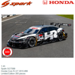 1:43 | Spark SGT099 | Honda Civic R-GT 2015 #99 1:43 | Spark SGT099 | Honda Civic R-GT 2015 #99