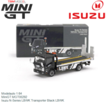 Modelauto 1:64 | MiniGT MGT00292 | Isuzu N-Series LBWK Transporter Black LBWK Modelauto 1:64 | MiniGT MGT00292 | Isuzu N-Series LBWK Transporter Black LBWK