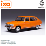 Modelauto 1:43 | IXO-Models CLC493N.22 | Renault R 16 Orange 1969 Modelauto 1:43 | IXO-Models CLC493N.22 | Renault R 16 Orange 1969