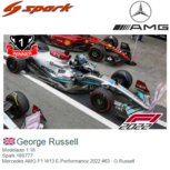 Modelauto 1:18 | Spark 18S777 | Mercedes AMG F1 W13 E-Performance 2022 #63 - G.Russell Modelauto 1:18 | Spark 18S777 | Mercedes AMG F1 W13 E-Performance 2022 #63 - G.Russell