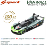 Modelauto 1:43 | Spark S8660 | Floyd Vanwall Racing Team 680 2023 #4 - E.Guerrieri - J.Villeneuve - T.Dillmann Modelauto 1:43 | Spark S8660 | Floyd Vanwall Racing Team 680 2023 #4 - E.Guerrieri - J.Villeneuve - T.Dillmann