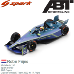 Modelauto 1:43 | Spark S6750 | ABT Cupra | Cupra Formula E Team 2022 #4 - R.Frijns Modelauto 1:43 | Spark S6750 | ABT Cupra | Cupra Formula E Team 2022 #4 - R.Frijns