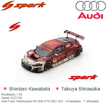 Modelauto 1:43 | Spark SGT018 | Audi Team Hitotsuyama R8 LMS GT3 2021 #21 - S.Kawabata - T.Shirasaka Modelauto 1:43 | Spark SGT018 | Audi Team Hitotsuyama R8 LMS GT3 2021 #21 - S.Kawabata - T.Shirasaka