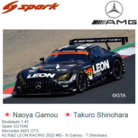 Modelauto 1:43 | Spark SGT040 | Mercedes AMG GT3 | K2 R&D LEON RACING 2022 #65 - N.Gamou - T.Shinohara Modelauto 1:43 | Spark SGT040 | Mercedes AMG GT3 | K2 R&D LEON RACING 2022 #65 - N.Gamou - T.Shinohara