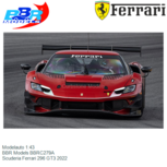 Modelauto 1:43 | BBR Models BBRC279A | Scuderia Ferrari 296 GT3 2022 Modelauto 1:43 | BBR Models BBRC279A | Scuderia Ferrari 296 GT3 2022
