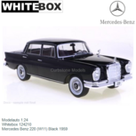 Modelauto 1:24 | Whitebox 124210 | Mercedes Benz 220 (W11) Black 1959 Modelauto 1:24 | Whitebox 124210 | Mercedes Benz 220 (W11) Black 1959