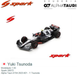 Modelauto 1:43 | Spark S8572 | Alpha Tauri AT04 2023 #21 - Y.Tsunoda Modelauto 1:43 | Spark S8572 | Alpha Tauri AT04 2023 #21 - Y.Tsunoda