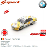 Modelauto 1:43 | Spark SB673 | BMW 635 Csi | Dixi Sport 1988 #7 - G.Févrot - F.Delavallade - B.di Gioia Modelauto 1:43 | Spark SB673 | BMW 635 Csi | Dixi Sport 1988 #7 - G.Févrot - F.Delavallade - B.di Gioia