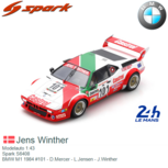 Modelauto 1:43 | Spark S6408 | BMW M1 1984 #101 - D.Mercer - L.Jensen - J.Winther Modelauto 1:43 | Spark S6408 | BMW M1 1984 #101 - D.Mercer - L.Jensen - J.Winther