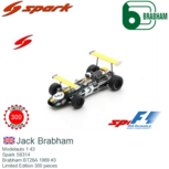 Modelauto 1:43 | Spark S8314 | Brabham BT26A 1969 #3 Modelauto 1:43 | Spark S8314 | Brabham BT26A 1969 #3