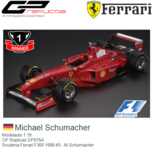 Modelauto 1:18 | GP Replicas GP075A | Scuderia Ferrari F300 1998 #3 - M.Schumacher Modelauto 1:18 | GP Replicas GP075A | Scuderia Ferrari F300 1998 #3 - M.Schumacher