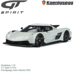 Modelauto 1:18 | GT Spirit GT412 | Koenigsegg Jesko Absolut 2022 Modelauto 1:18 | GT Spirit GT412 | Koenigsegg Jesko Absolut 2022