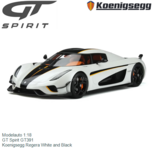 Modelauto 1:18 | GT Spirit GT391 | Koenigsegg Regera White and Black Modelauto 1:18 | GT Spirit GT391 | Koenigsegg Regera White and Black
