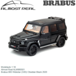 Modelauto 1:18 | Almost Real ALM860501 | Brabus 800 Widestar (G63) Obsidian Black 2020 Modelauto 1:18 | Almost Real ALM860501 | Brabus 800 Widestar (G63) Obsidian Black 2020