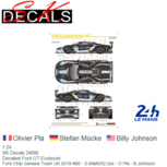 1:24 | SK Decals 24095 | Decalset Ford GT Ecoboost | Ford Chip Ganassi Team UK 2019 #66 - S.Mücke - O.Pla - B.Johnson 1:24 | SK Decals 24095 | Decalset Ford GT Ecoboost | Ford Chip Ganassi Team UK 2019 #66 - S.Mücke - O.Pla - B.Johnson