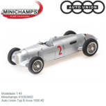 Modelauto 1:43 | Minichamps 410353002 | Auto Union Typ B Avus 1935 #2 Modelauto 1:43 | Minichamps 410353002 | Auto Union Typ B Avus 1935 #2