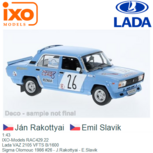 1:43 | IXO-Models RAC429.22 | Lada VAZ 2105 VFTS B/1600 | Sigma Olomouc 1986 #26 - J.Rakottyai - E.Slavik 1:43 | IXO-Models RAC429.22 | Lada VAZ 2105 VFTS B/1600 | Sigma Olomouc 1986 #26 - J.Rakottyai - E.Slavik