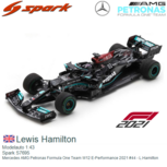 Modelauto 1:43 | Spark S7695 | Mercedes AMG Petronas Formula One Team W12 E-Performance 2021 #44 - L.Hamilton Modelauto 1:43 | Spark S7695 | Mercedes AMG Petronas Formula One Team W12 E-Performance 2021 #44 - L.Hamilton