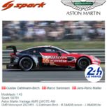 Modelauto 1:43 | Spark S8761 | Aston Martin Vantage AMR LMGTE-AM | GMB Motorsport 2023 #55 - G.Dahlmann-Birch - M.Sørensen - J.Møller Modelauto 1:43 | Spark S8761 | Aston Martin Vantage AMR LMGTE-AM | GMB Motorsport 2023 #55 - G.Dahlmann-Birch - M.Sørensen - J.Møller