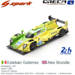 Modelauto 1:64 | Spark Y268 | Oreca 07 Gibson | Inter Europol Competition 2022 #34 - A.Brundle - E.Gutierrez - J.Smiechowski Modelauto 1:64 | Spark Y268 | Oreca 07 Gibson | Inter Europol Competition 2022 #34 - A.Brundle - E.Gutierrez - J.Smiechowski