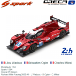 Modelauto 1:64 | Spark Y264 | Oreca 07 Gibson | Richard Mille Racing 2022 #1 - L.Wadoux - S.Ogier - C.Milesi Modelauto 1:64 | Spark Y264 | Oreca 07 Gibson | Richard Mille Racing 2022 #1 - L.Wadoux - S.Ogier - C.Milesi